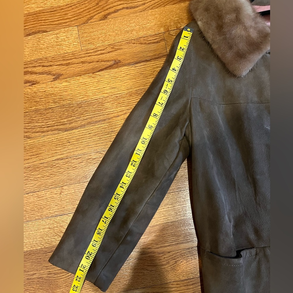Vintage long brown coat - no tags estimating a Small size - Picture 7 of 8